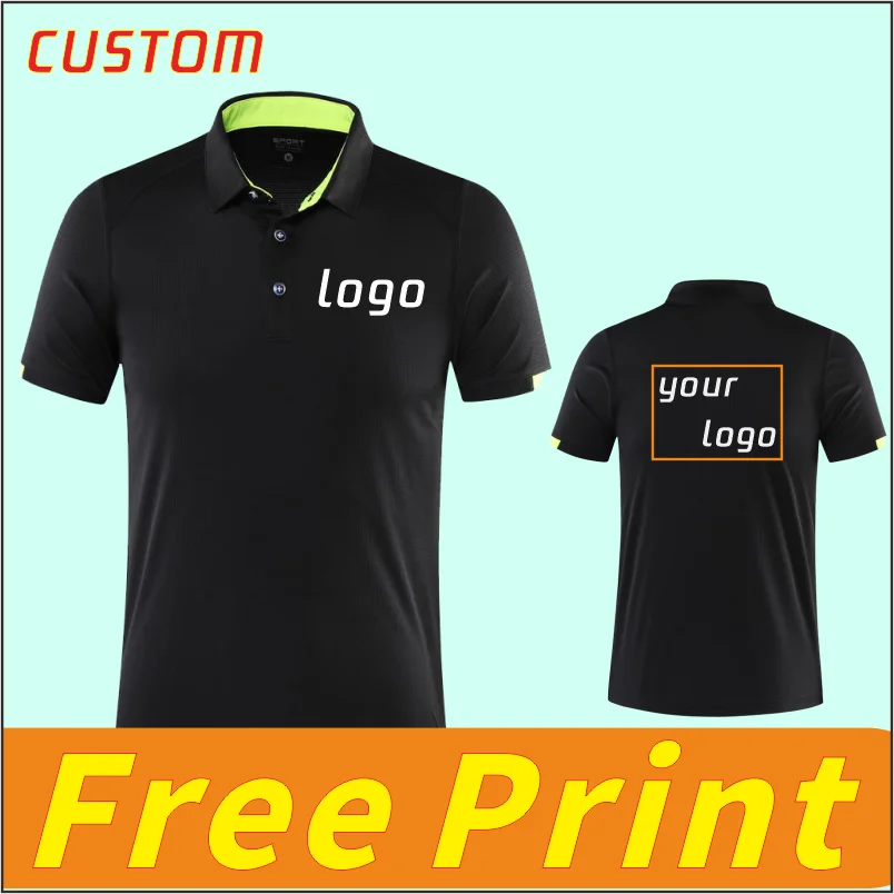 Top Trends: Casual Quick Drying POLO Shirt Customized Print Logo Image Polo Collar Short Sleeve Breathable T-shirt Embroidered Work Suit Shoppable Styles