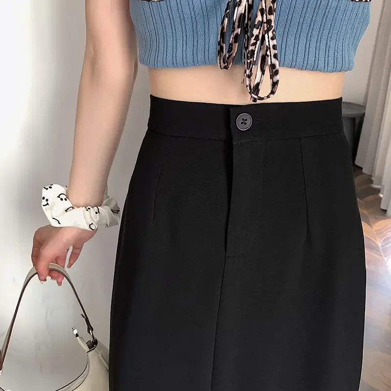 Top Trends: 2022 New Summer Ruffled Formal Skirts Women Fashion Elegant High Waist Black White Long Mermaid Skirt Female Shoppable Styles - Image 6