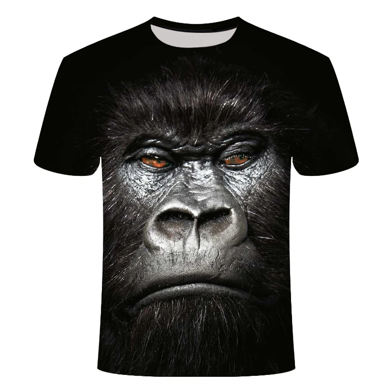 Top Trends: Fun Novelty Cute Animal Pig Cow Dog Orangutan Sheep Series T-shirt Men And Women 3D Printed Harajuku Style T-shirt Summer Top Shoppable Styles - Image 6