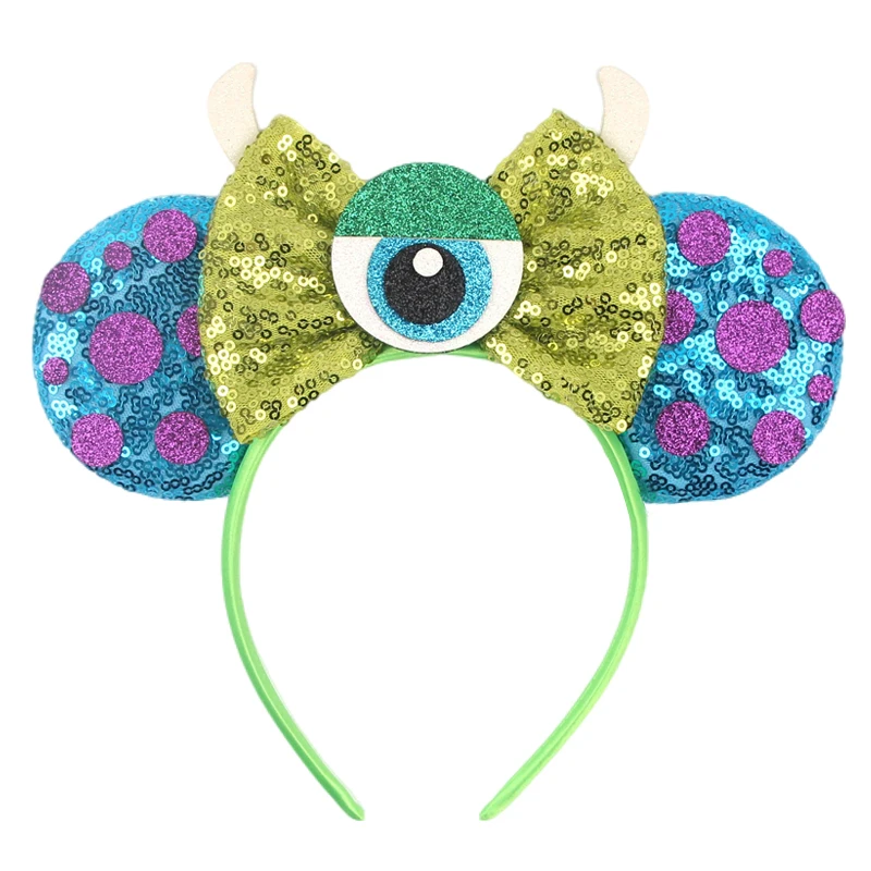 Top Trends: NEW Sullivan Disney Ears Headband Monster Inc Minnie Mouse Hairband Women Cartoon Character Cosplay Hair Accessories Kids Party Shoppable Styles - Image 6