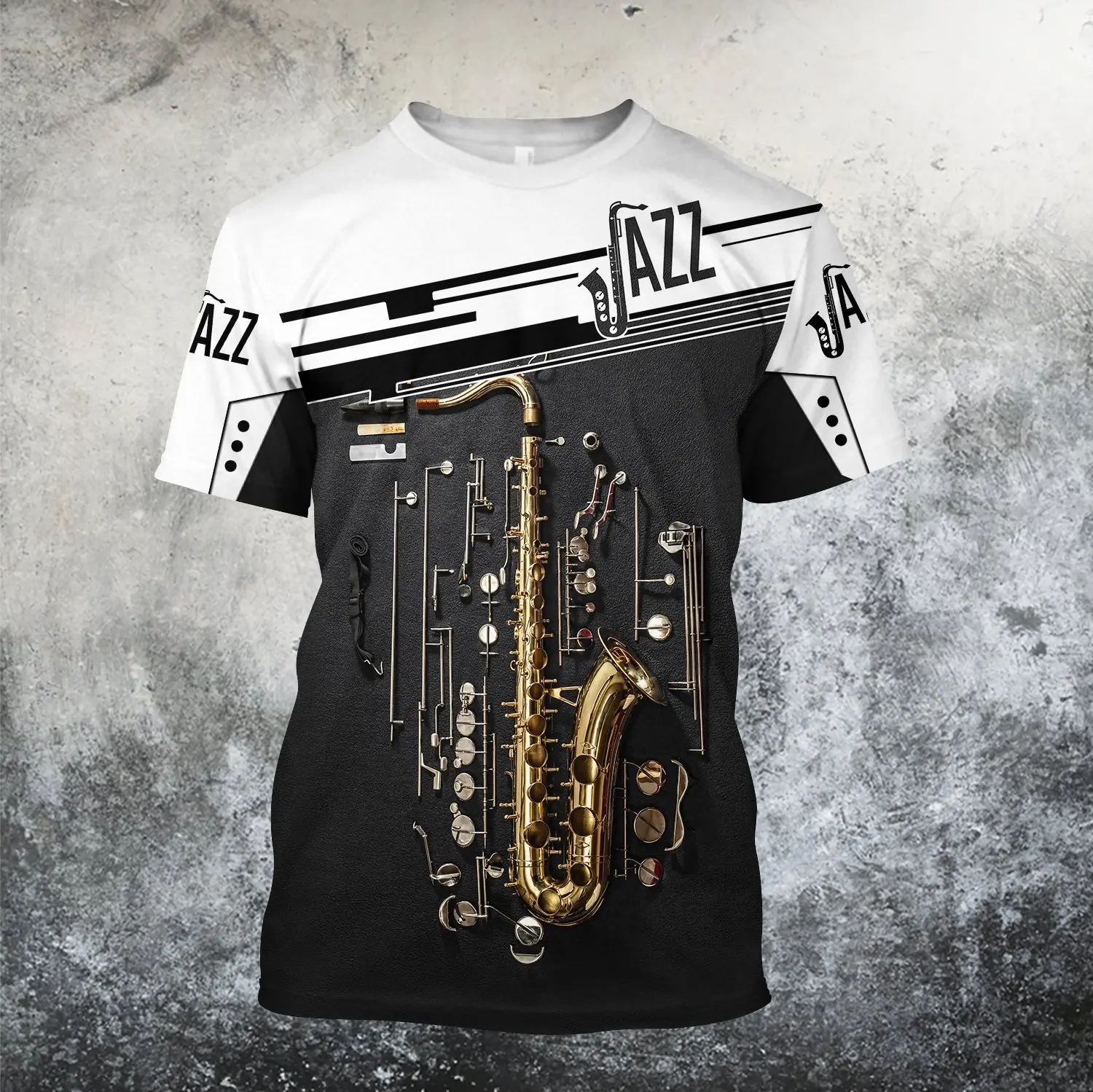 Top Trends: 2023 Summer Casual Short Sleeve Saxophone TShirts 3D Print Men Women Streetwear Casual O Neck T Shirt Oversized Harajuku Tee Top Shoppable Styles