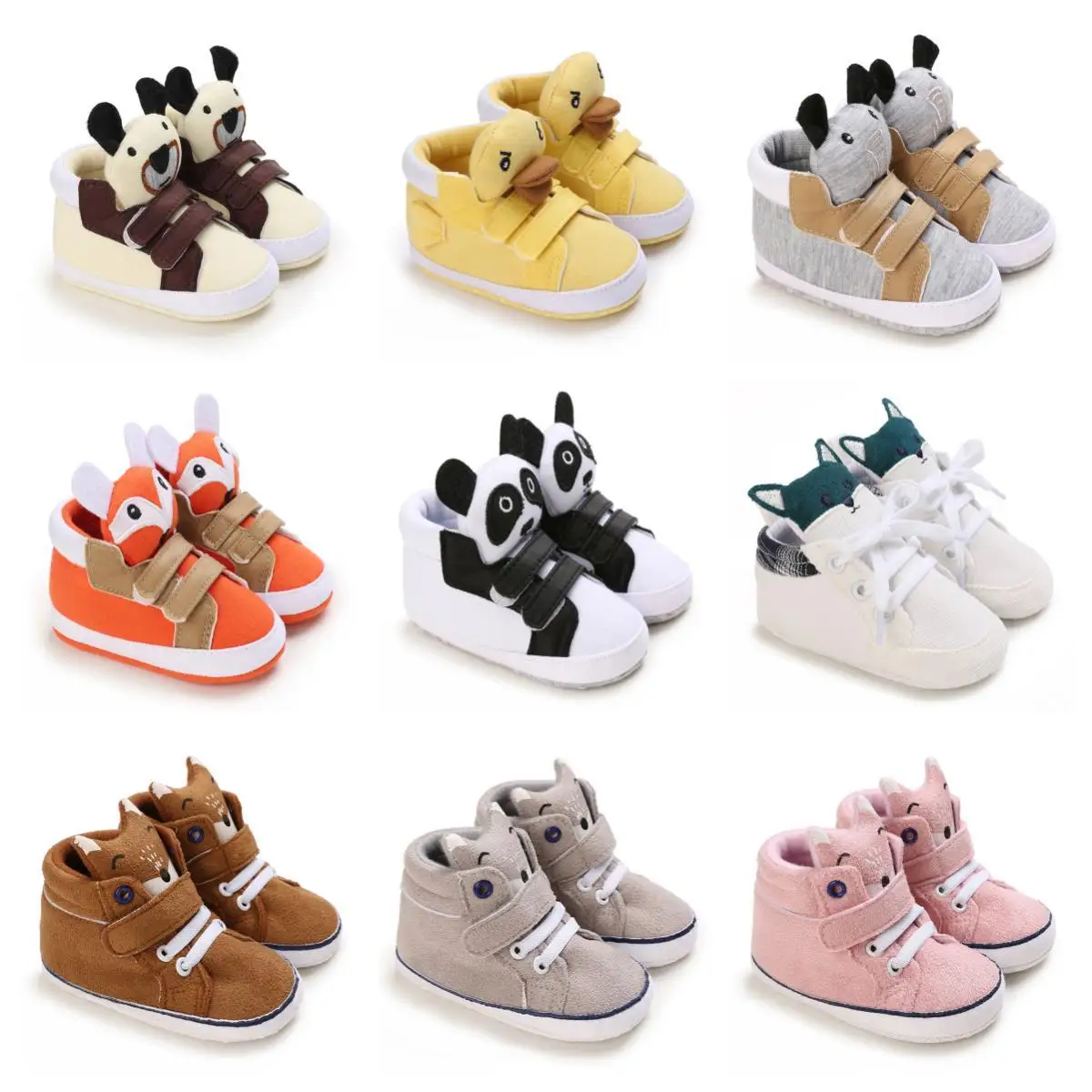 Top Trends: Classic Baby Shoe Boy Girl Baby Cute Animal Face Casual Flat Sneaker First Baby Ankle Boot Cotton Non-slip Warm Walking Shoes Shoppable Styles