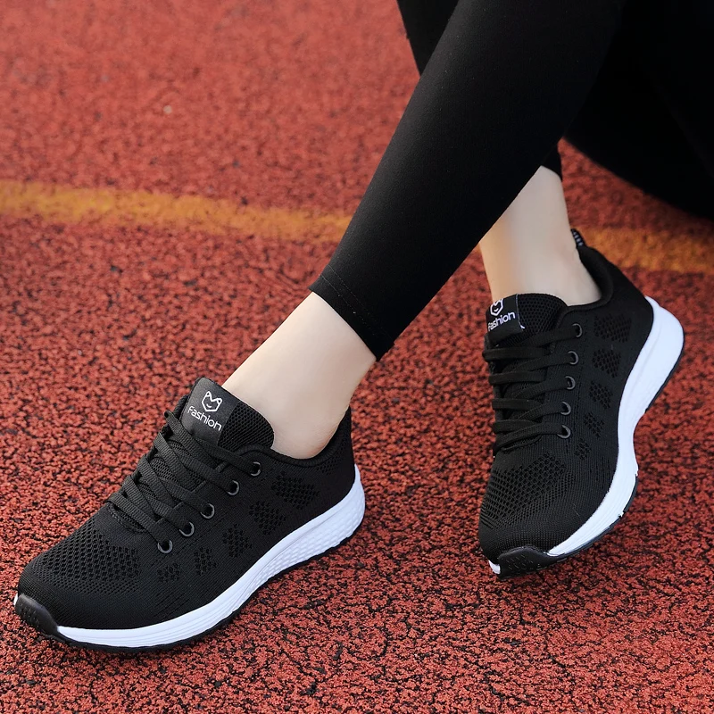 Top Trends: Women Running Sneakers Fashion Casual Flat Shoes Female Wedges Shoes Women Summer Mesh Breathable Woman Vulcanize Shoes Shoppable Styles