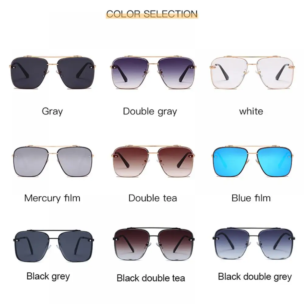 Top Trends: Pilot Sunglasses Luxury Classic Summer Style Gradient Lens Men Anti Glare Driving Sun Glasses Glasses Lunette De Soleil Homme Shoppable Styles - Image 6