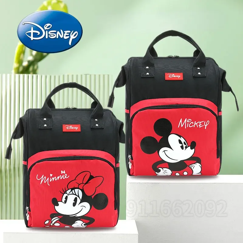 Top Trends: Disney Mickey Original New Diaper Bag Backpack Cartoon Fashion Baby Bag Large Capacity Multifunctional Diaper Bag Luxury Brand Shoppable Styles