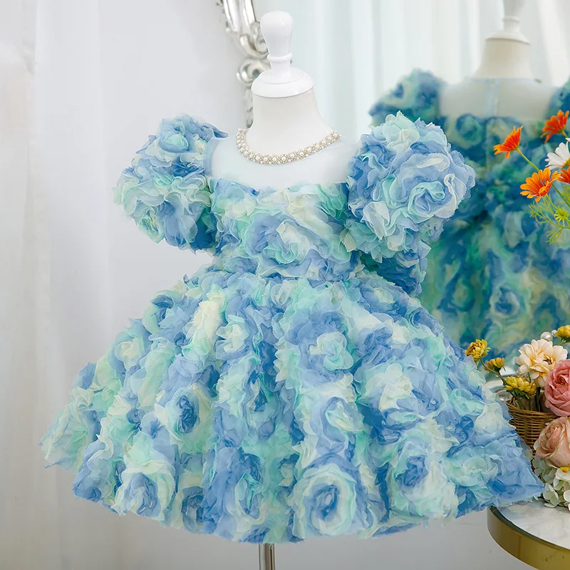 Top Trends: 2023 New Design Kids Dresses For Girls Clothes Children Clothing Flower Princess Costume Evening Party Gown For Baby Girl 2-10Y Shoppable Styles