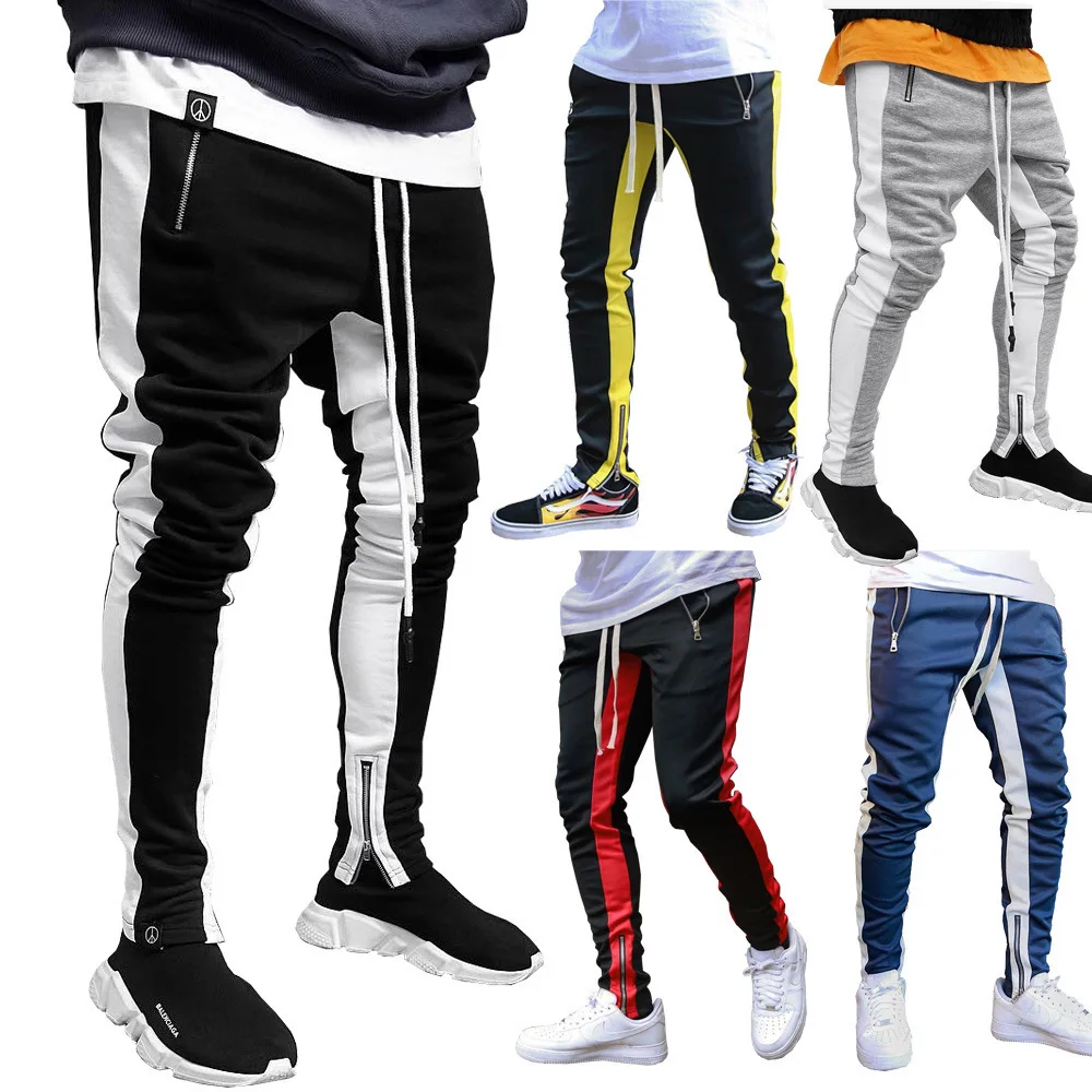 Top Trends: Spring / Autumn New Men&#039;s Casual Sports Pants Double Pocket Zipper Jogging Trousers Shoppable Styles