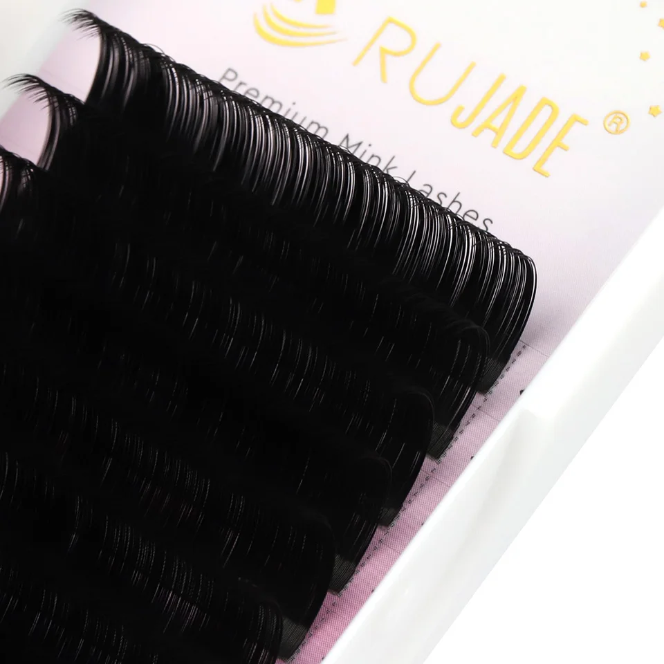 Top Trends: RUJADE All Sizes Individual 6-16mm Eyelashes Extension Tray Classic Russian Volume Eyelash Silk Long / Short / Lower Lashes 6mm 7mm Shoppable Styles