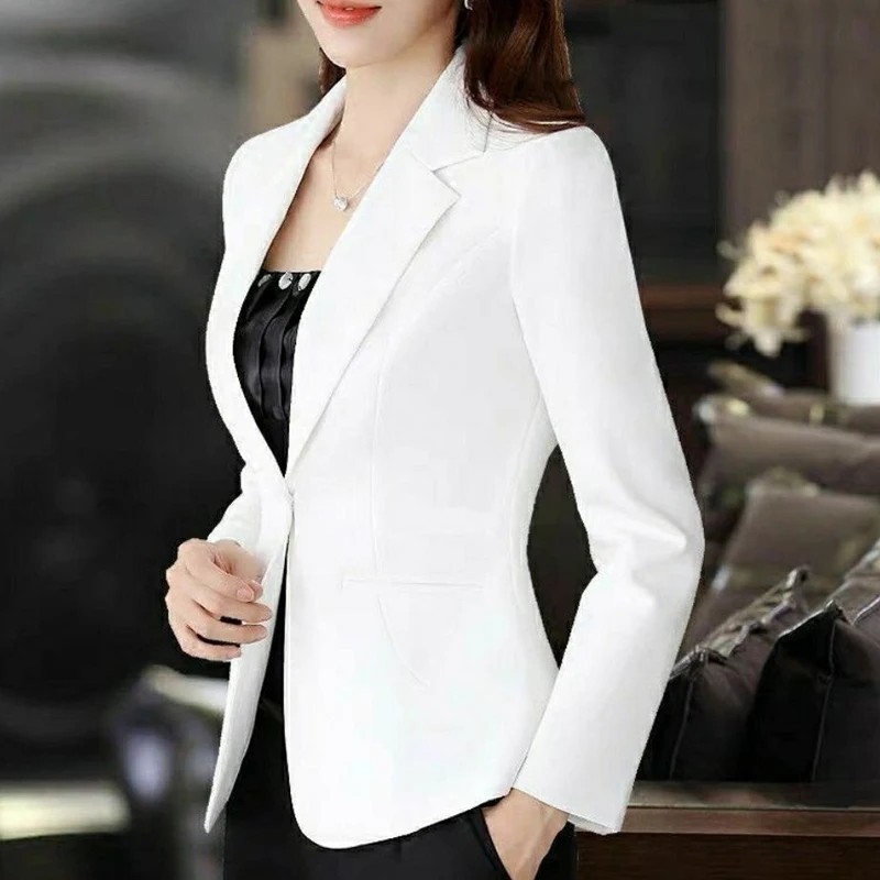 Top Trends: 2023 Women&#039;s Clothing Notched Skinny Simplicity Short Sleeve Solid Color Spring Summer Thin Office Lady Fashion Casual Blazers Shoppable Styles