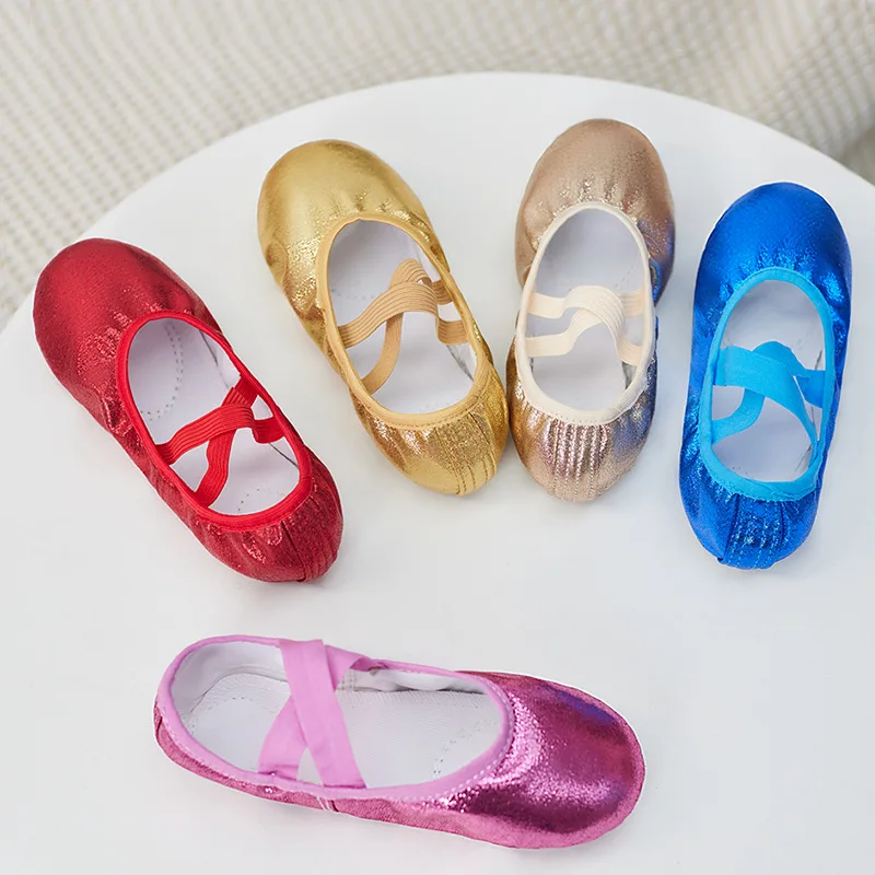 Top Trends: Girls Ballet Shoes Canvas Soft Sole Ballet Dance Slippers Children Practise Ballerina Colorful PU Shiny Dance Cat Claw Shoes Shoppable Styles