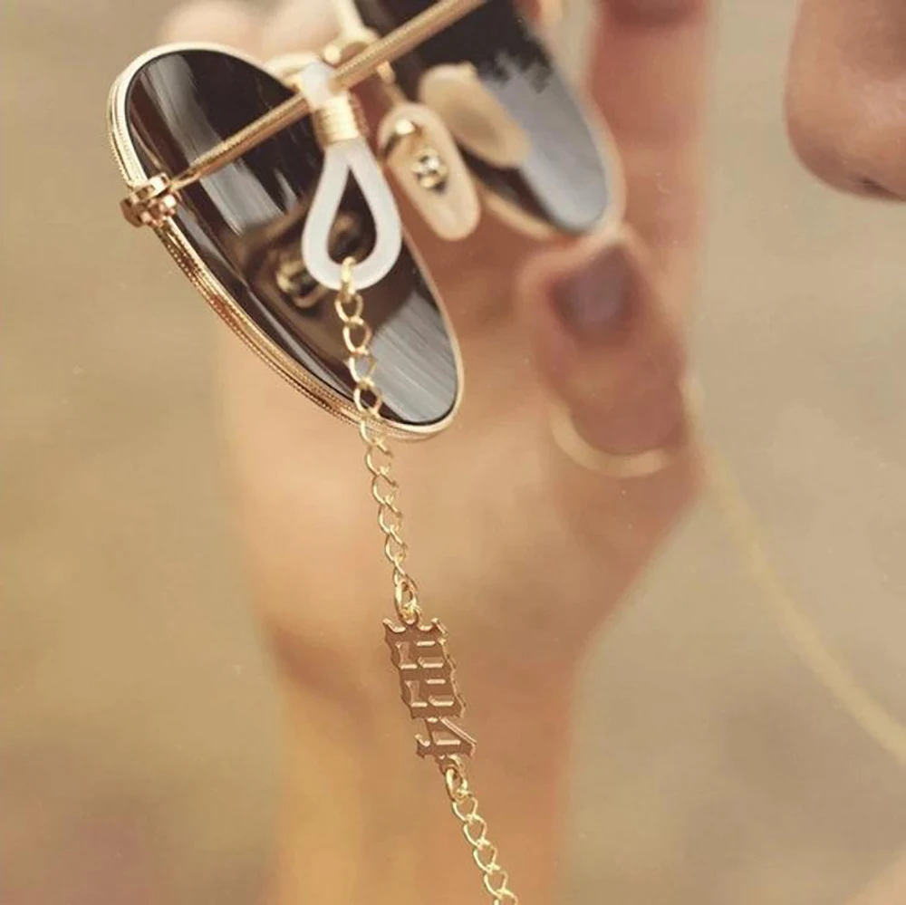 Top Trends: Stainless Steel Custom Name Glasses Chain Women 2022 High Quality Gold Luxury Bohemian Sunglass Chains Jewelry Anti-Skid Lanyard Shoppable Styles - Image 2