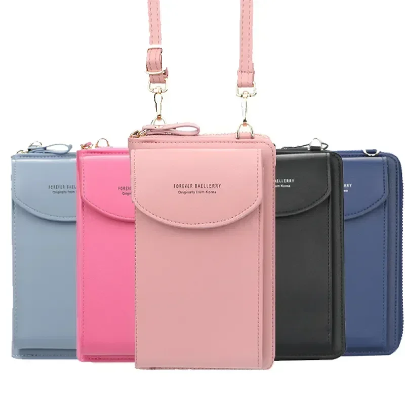 Top Trends: Women's Wallet Shoulder Mini Leather Bags Straps Mobile Phone Big Card Holders Wallet Handbag Money Pockets Girls Small Bags Shoppable Styles