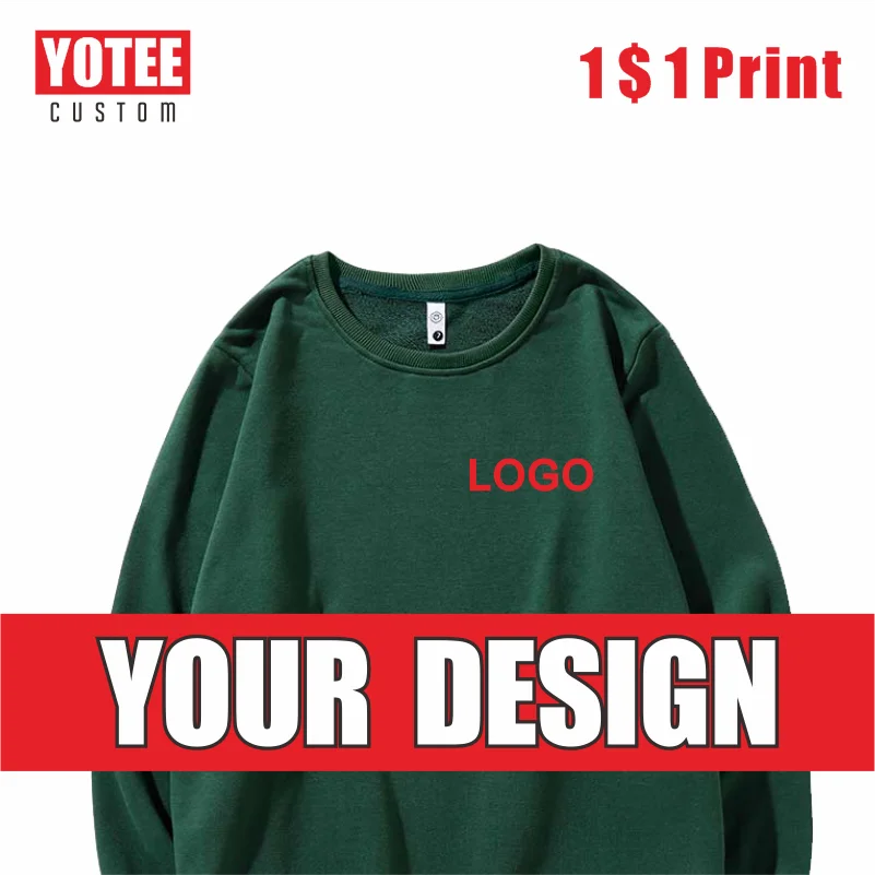 Top Trends: YOTEE2022 Sweatshirt 12 Colors Sweater Men's Women's Hoodie DIY Logo Personal Custom Embroidery Printing Autumn New Style Shoppable Styles