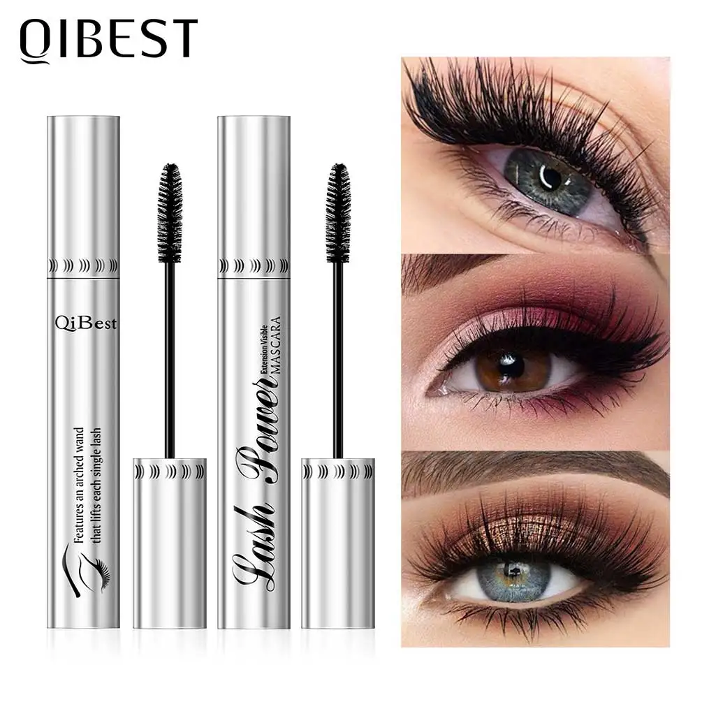 Top Trends: 2pcs / set 4D Mascara Beauty Makeup Curling Black Lash Eyelash Extension Waterproof Liquid Volume Mascara Long-wearing Cosmetic Shoppable Styles