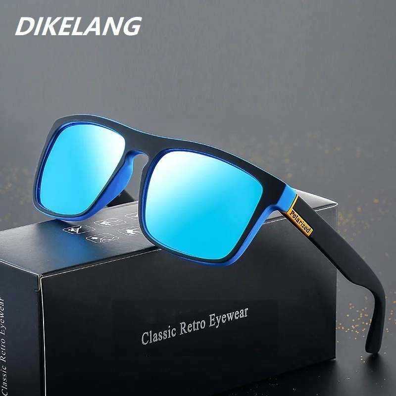 Top Trends: Fashion Square Vintage Polarized Sunglasses Men Women Retro Driving Fishing Luxury Brand Designer Sun Glasses UV400 Eyewear Shoppable Styles