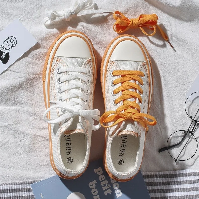 Top Trends: 2023 Spring Basic Sleek Women Espadrilles Candy Color Students Outdoor Casual Canvas Sneakers White Concise Zapatillas Mujer Shoppable Styles