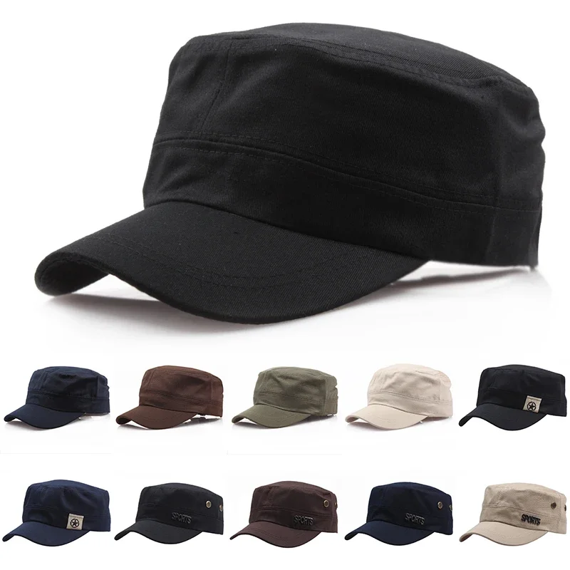 Top Trends: Fashion Adjustable Military Hats Vintage Plain Cotton Baseball Caps For Men Women Casual Outdoor Breathable Hiking Hunting Hat Shoppable Styles