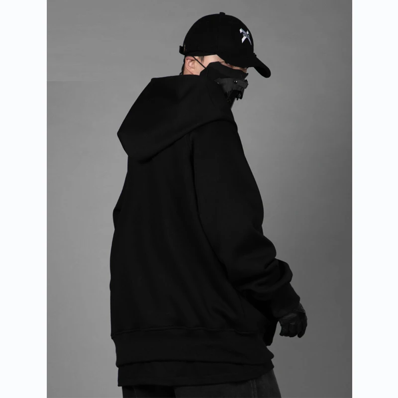 Top Trends: 11 BYBB'S DARK 2023 Hoodie Techwear Harajuku Men Sweatshirts Hoodies Hip Hop Functional Streetwear Loose Pullover Oversized Shoppable Styles - Image 2