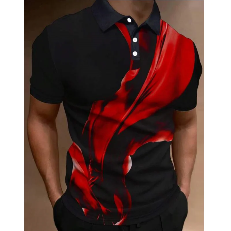 Top Trends: Fashion Men'S Polo Shirt 3d Silk Printed Summer Casual Short Sleeved Street Designer Oversized Shirt High-Quality Men'S Clothing Shoppable Styles