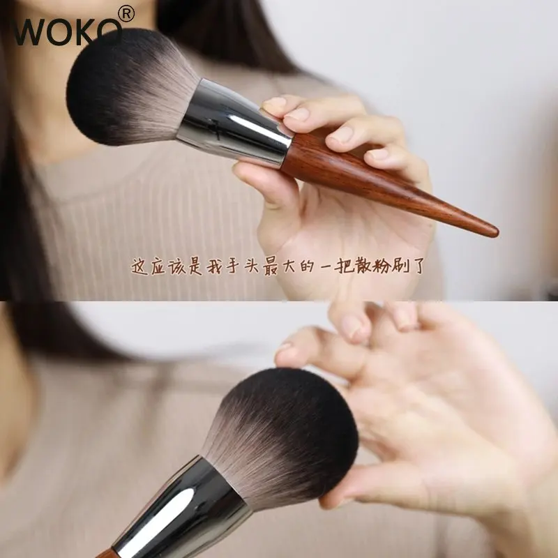 Top Trends: Big Powder Brushes Loose Powder Blusher Contour Brushes High-Quality Log Synthetic Hair Professional Makeup Brush A116 Shoppable Styles