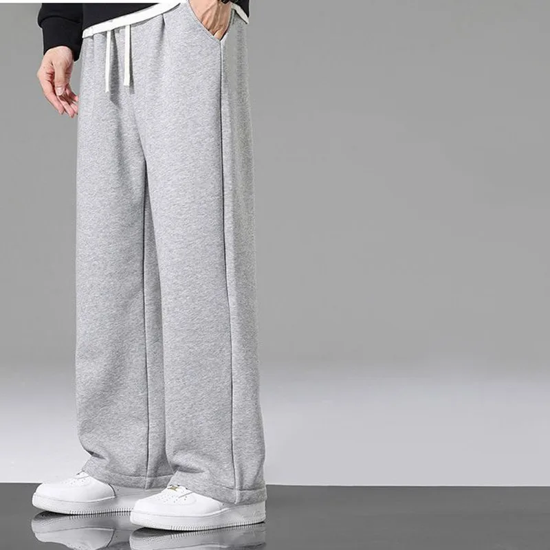 Top Trends: Autumn Winter KPOP Fashion Style Harajuku Slim Fit Sweat Pants Loose Pockets All Match Casual Pants Solid Straight Leg Pants Shoppable Styles