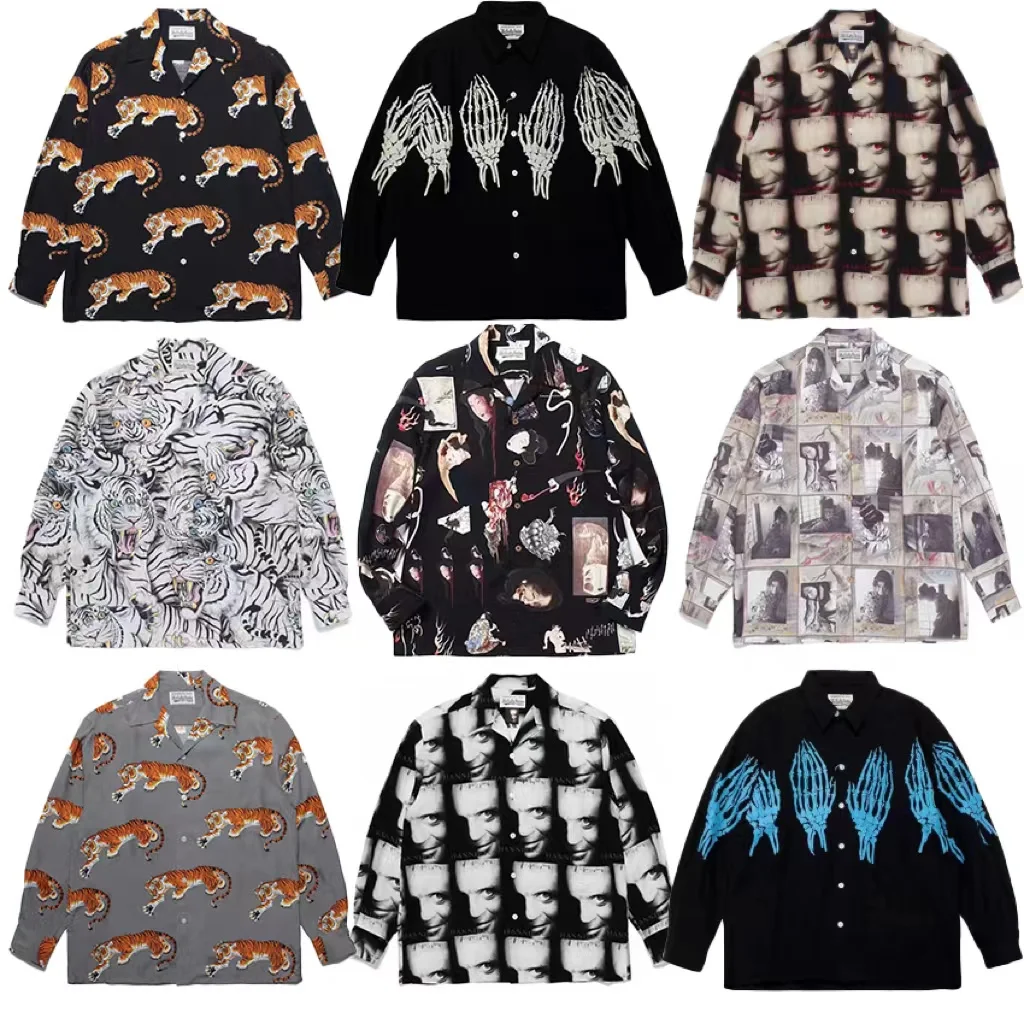 Top Trends: Multicolor WACKO MARIA Shirt Long Sleeve Men Women 1:1 High Quality WACKO MARIA T-Shirt HAWAIIAN Shirts Men&#039;s Shirts Shoppable Styles