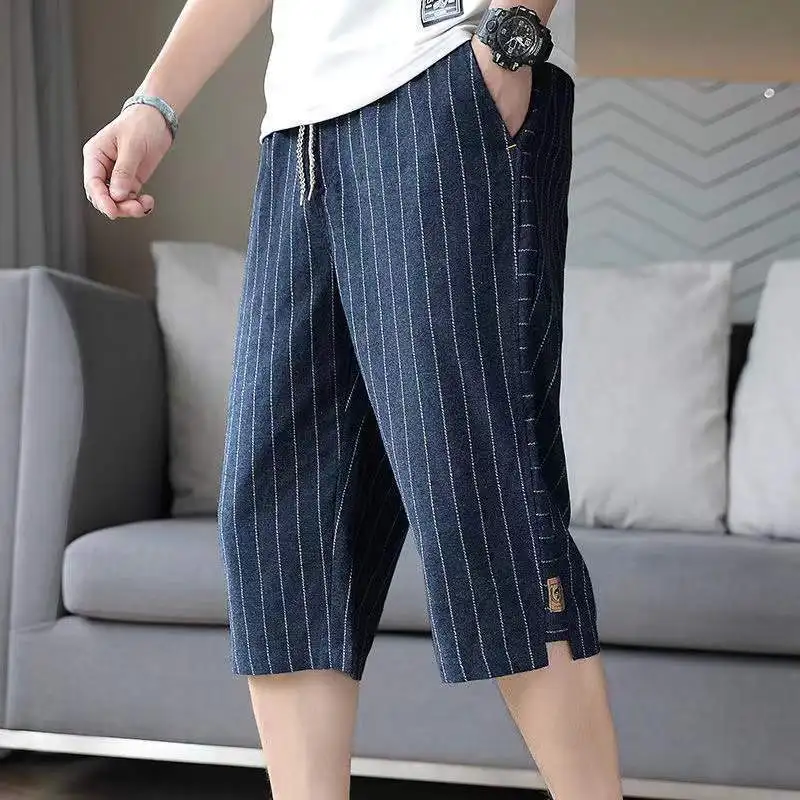 Top Trends: Summer Thin Drawstring Man Loose Striped Pockets Simplicity Shorts Handsome Fashion Casual Sports Straight Men's Clothing 2023 Shoppable Styles