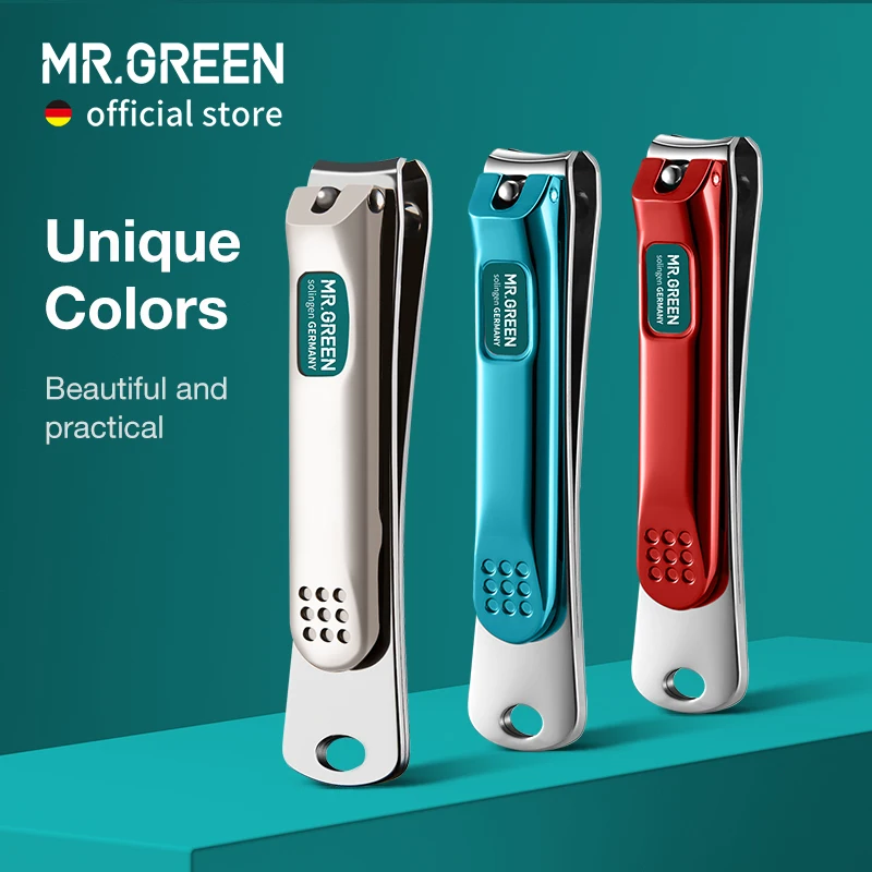 Top Trends: MR.GREEN Nail Clippers Stainless Steel Curved Blade Clipper Fingernail Scissors Cutter Manicure Tools Trimmer With Nail Files Shoppable Styles