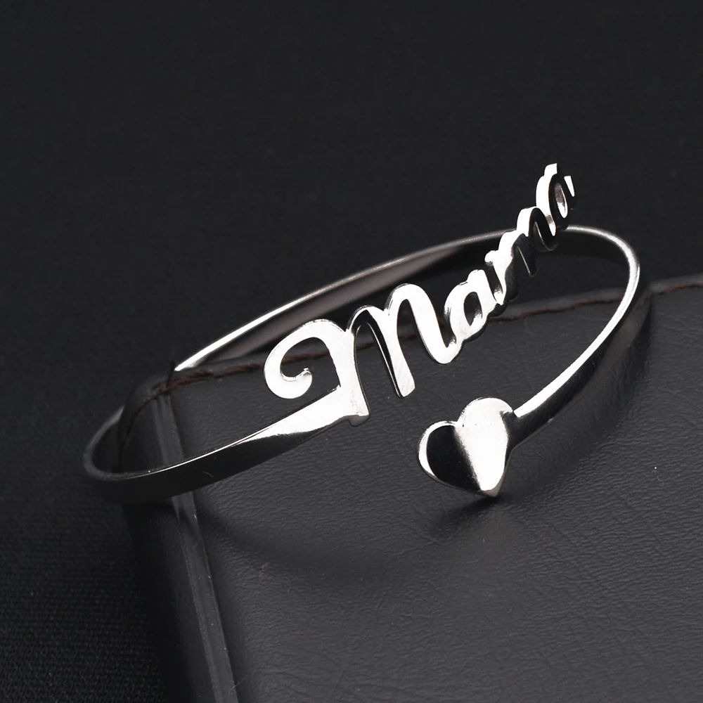 Top Trends: Customized Classic Name Personalized Romantic Love Bracelet Women&#039;s Men&#039;s Steel Color Dold Stainless Steel Jewelry Bracelet Shoppable Styles