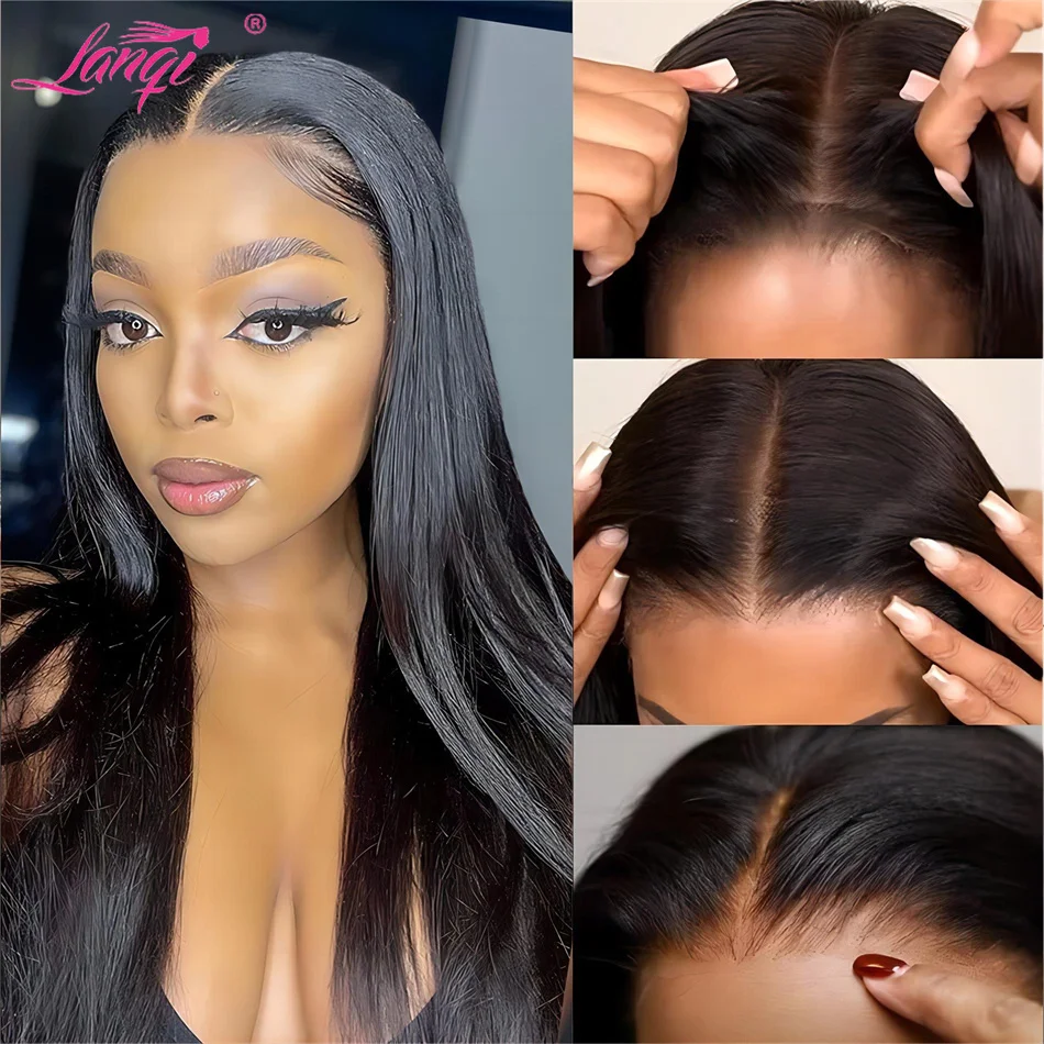 Top Trends: Glueless Wig Human Hair Ready To Wear 250 Density Pre Cut Transparent 4x4 Lace Closure Wig Brazilian Remy Human Hair Wigs Shoppable Styles - Image 3