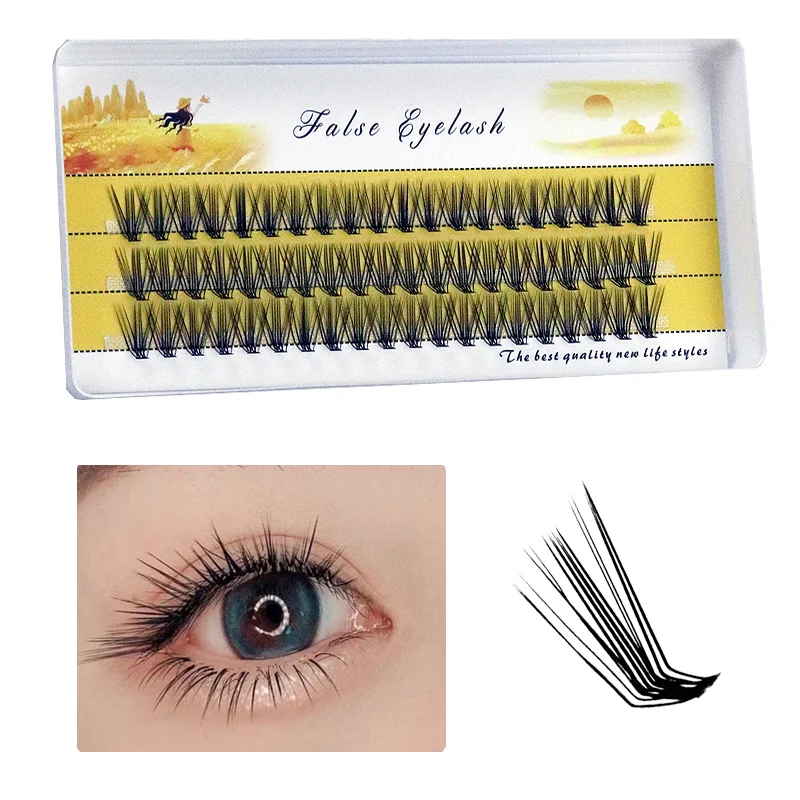 Top Trends: New 20D L Curl Eyelash Cluster 3D Russia Natural Individual Eyelashes 1 Box / 60 Bunches Mink Lashes Extension Makeup Wholesale Shoppable Styles - Image 3