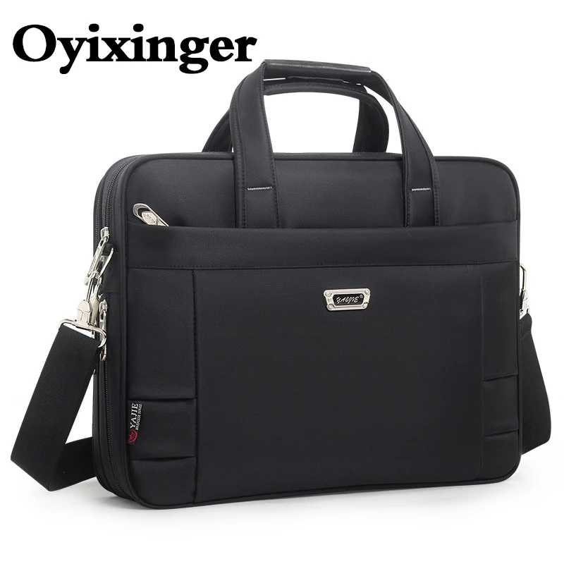 Top Trends: OYIXINGER Large Capacity Business Men Briefcase Bag For HP DELL ACER ASUS 14&quot; 15.6 17 INCH Big Waterproof Oxford Laptop Handbags Shoppable Styles