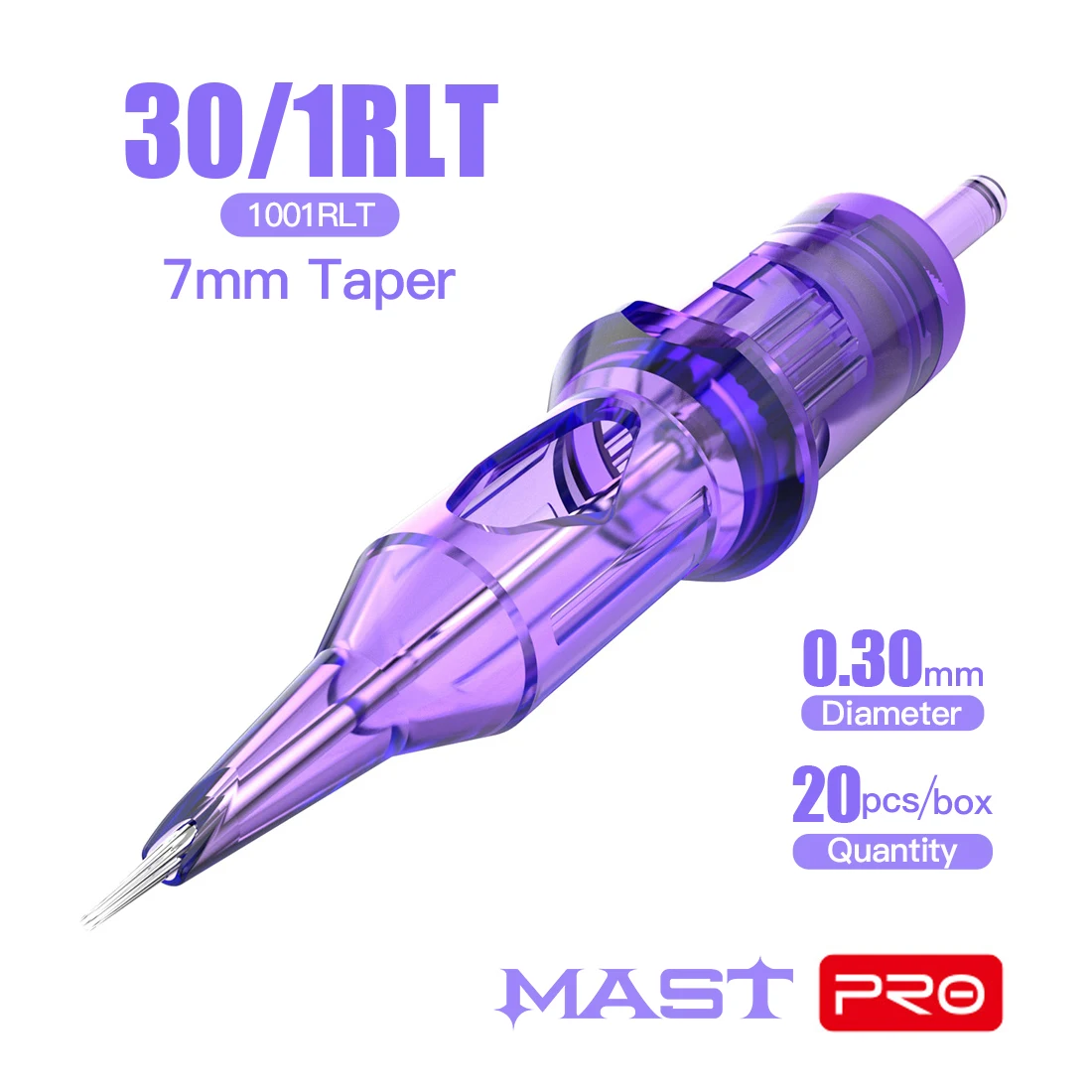 Top Trends: Mast Tattoo PRO RLT 08 / 10 / 12 Taper 7mm Sterilized Tattoo Cartridge Needles Supply Makeup Permanent Round Liner 0.35 / 0.30 / 0.25mm Shoppable Styles