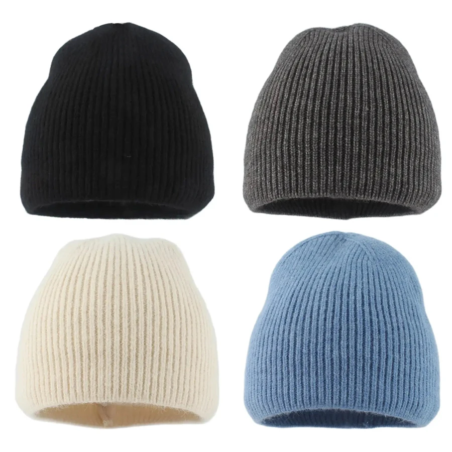 Top Trends: 2023 New Winter Warm Women Beanie Hat Wool Knitted Hats Unisex Solid Color Fashion Street Hip Hop Caps Outdoor Sport Ski Cap Shoppable Styles