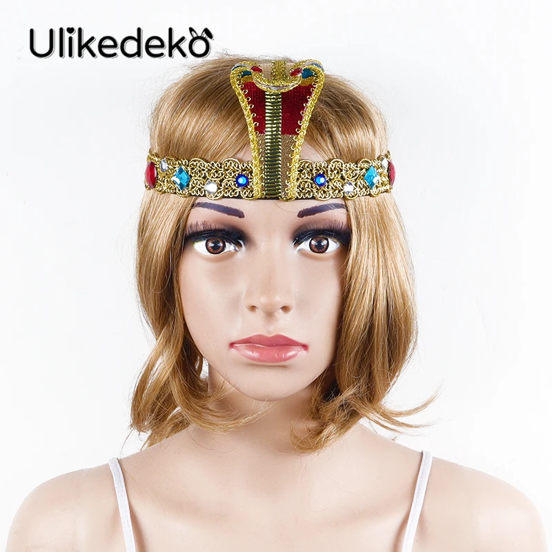 Top Trends: Snake Shaped Headpiece Cleopatra Headdress Egypt Queen Hair Accessories Sexy Belly Dance Headband Halloween Cosplay Party Props Shoppable Styles - Image 4