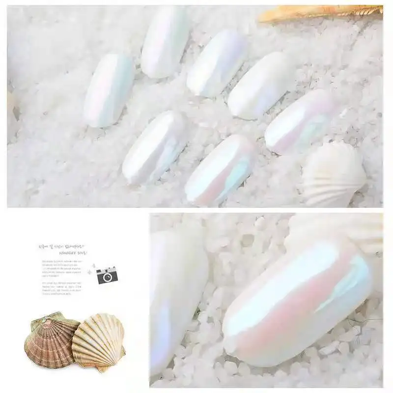 Top Trends: Chrome Nail Powder 7 Colors Pearl Chrome Nails Powder Aurora Mica Powder Pigment Metallic Nail Powder Mirror White Chrome Powder Shoppable Styles