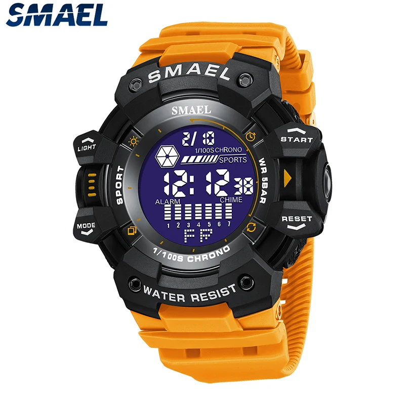 Top Trends: Digital Watch SMAEL Military Wristwatches LED Stopwatch Alarm Clock Big Dial Male Clocks 8050 Fashion Sport Watches Waterproof Shoppable Styles