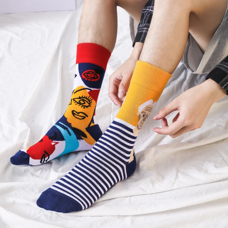 Top Trends: 2023 Men's And Women's Stockings Cartoon Street Personality European And American Version Cotton Socks Couple Socks Shoppable Styles - Image 2