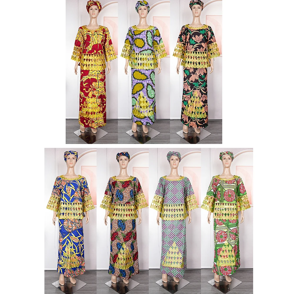 Top Trends: MD African Dresses Gown Bazin Riche Dashiki Dress Traditional For Women Embroidery Pattern With Stone South Africa Clothes Robe Shoppable Styles