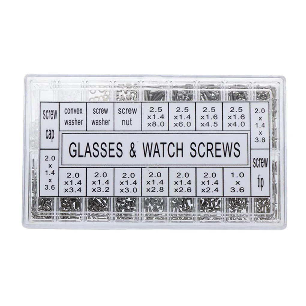 Top Trends: Glasses Repair Kit Small Sunglasses Optical Repairing Assortment Stainless Steel Nut Fitting Watch Eyeglasses Repair Screws Shoppable Styles - Image 5