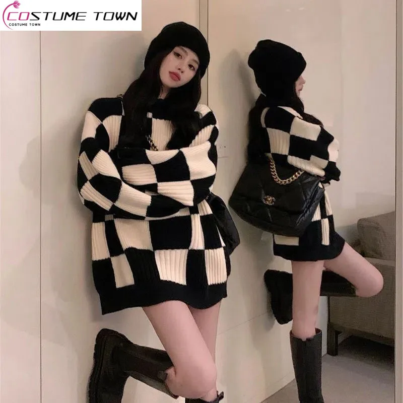 Top Trends: 2023 New Spring And Autumn Fashion Casual Sweater Slouchy Style Age Reduction Foreign Style Outerwear Bottom Women&#039;s Top Shoppable Styles