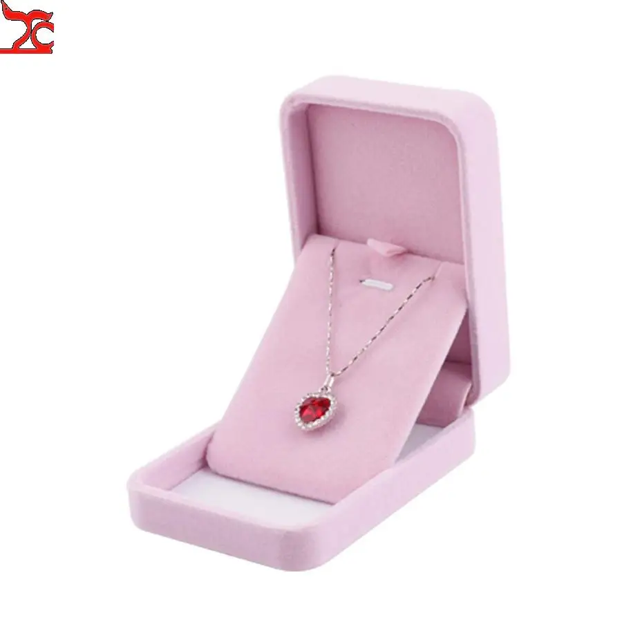 Top Trends: Pink Round Flannelette Jewelry Box Set Box Ring Box Pendant Bracelet Necklace Pearl Necklace Set Packing Box Shoppable Styles - Image 2