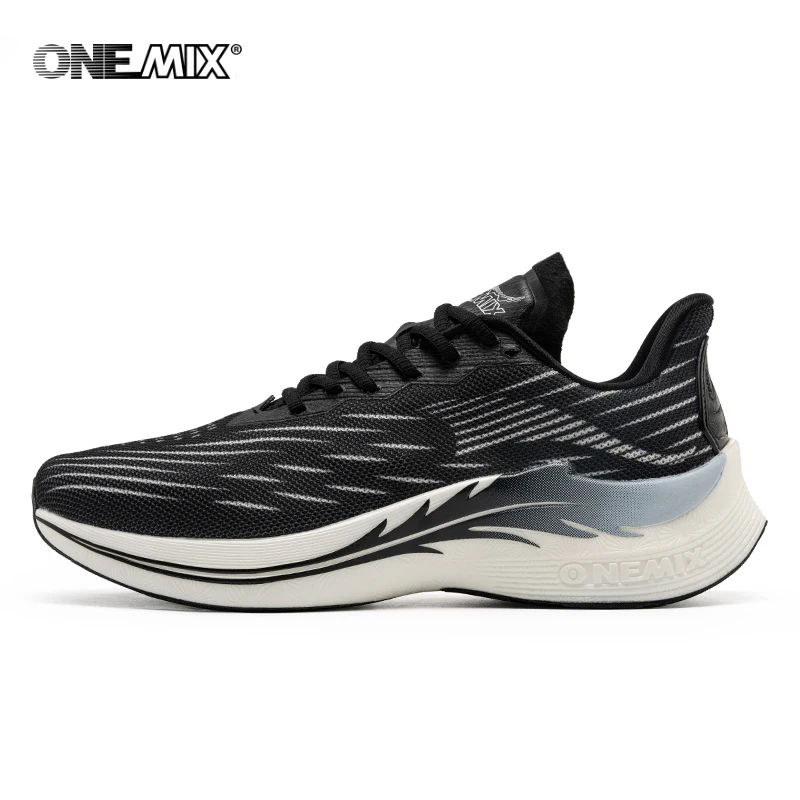 Top Trends: ONEMIX Men Skateboarding Shoes Sneakers High Top Casual Classic Black Men Running Shoes Breathable Male Outdoor Walking Shoes Shoppable Styles - Image 3