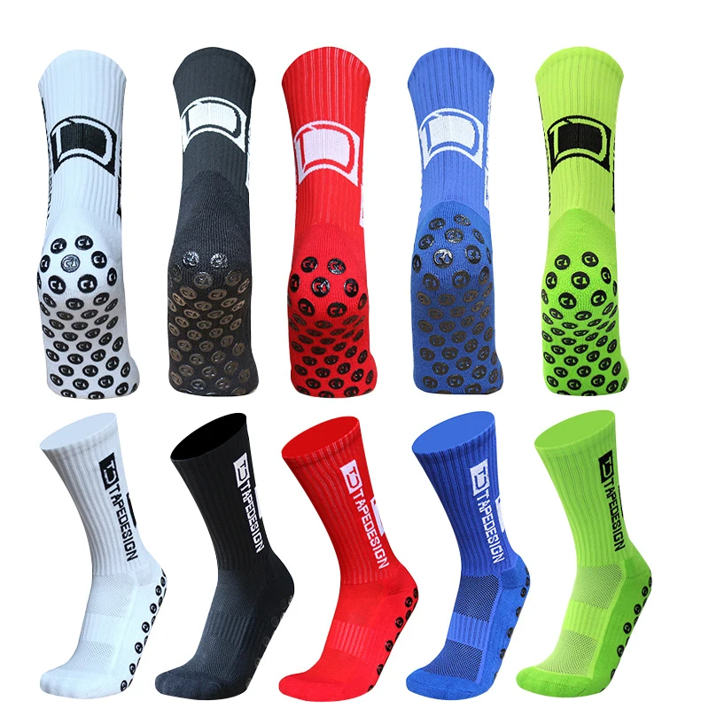 Top Trends: Men New Silicone Women 2023 Tapedesign Football Socks Sports Round Non-slip Grip Soccer Socks Shoppable Styles