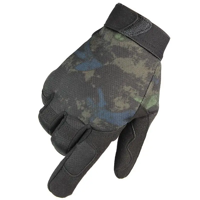 Top Trends: Outdoor Military Fans Nylon Camouflage Mesh Breathable Gloves Protective Mountaineering Cycling Sports Adult Tactical Gloves Shoppable Styles