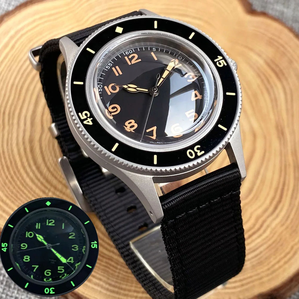 Top Trends: Super C3 Lume Bezel Mark 50 FATHOMS Vintage Mechanical Diver Watch Men NH35A Domed Sapphire 200M Waterproof Sandblast Case 2023 Shoppable Styles