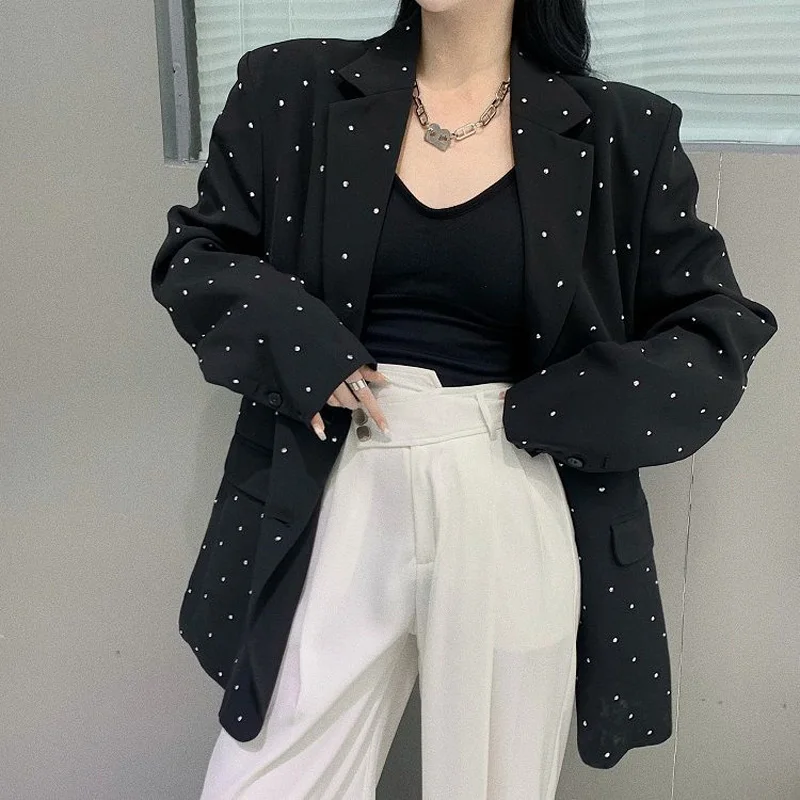 Top Trends: 2023 Spring And Autumn Design Sense Heavy Industry Hot Diamond Korean Version Versatile Casual Loose Thin Style Temperament Suit Shoppable Styles