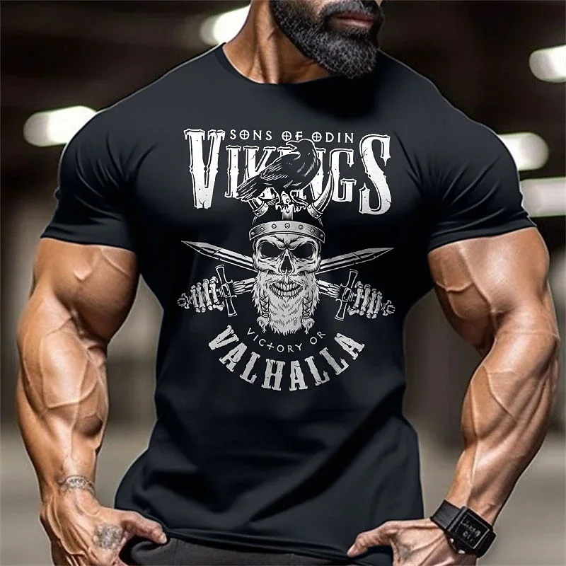 Top Trends: Fashion 3D Skull Print T Shirt For Men Summer Outdoor Fitness Sports T-Shirts Casual O-neck Short Sleeve Tops Quick Dry Pullover Shoppable Styles