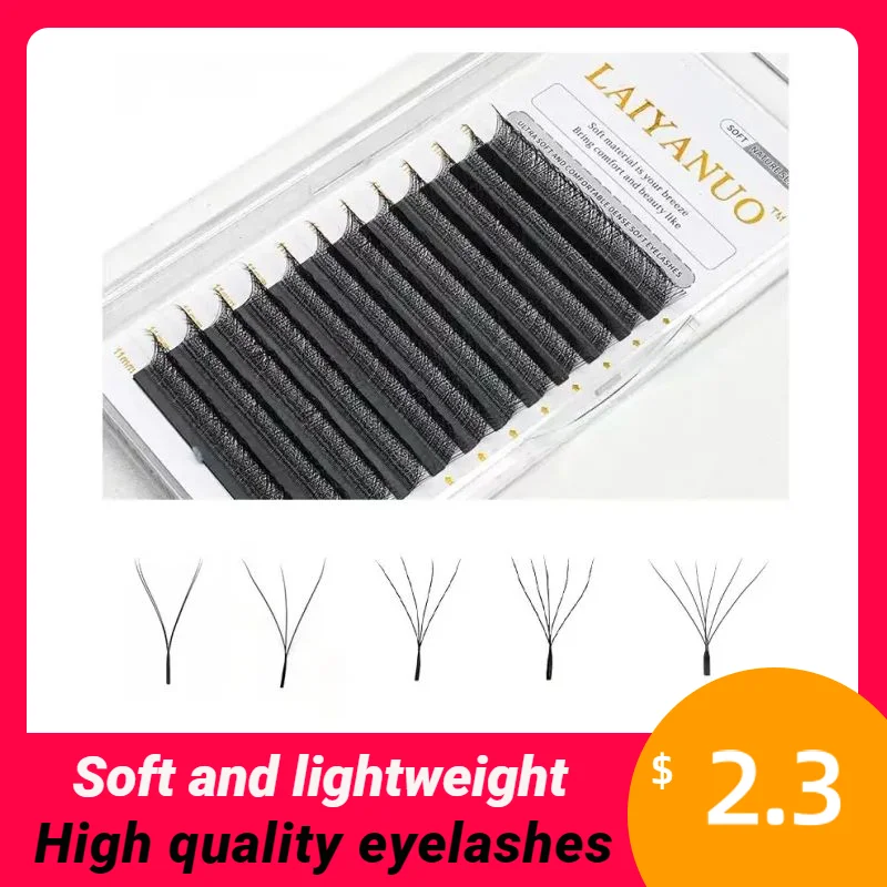 Top Trends: W Shaped Bloom 2D 3D 4D 5D 6D Automatic Flowering Premade Eyelash Natural Soft Light YY Individual Lashes Shoppable Styles