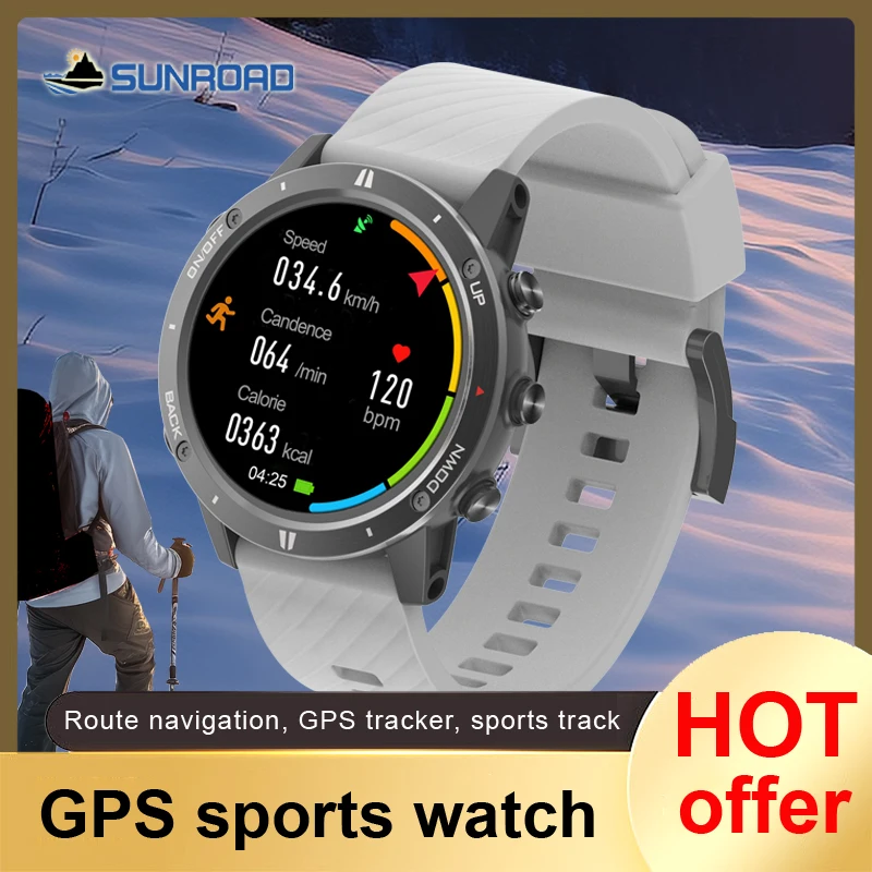 Top Trends: 2024 New Sunroad GPS Sports Watch Smart Men Sports Fitness Watches Swim Waterproof Climb Hiking Running Digital Wristwatch G5 Shoppable Styles